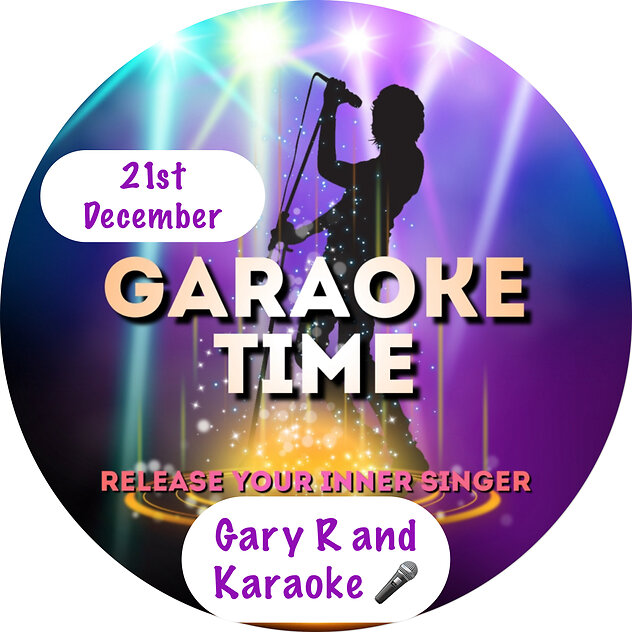 <BOLD>HOME<BOLD>. Gary r karaoke dec 2024